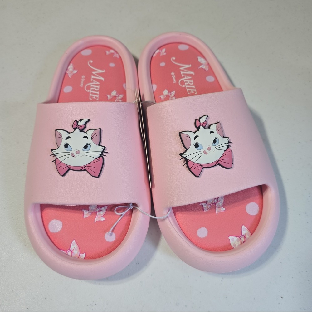 Disney Aristocats Marie Pink Slides Slip on Sandals Women's Size US 9/EU 39-40